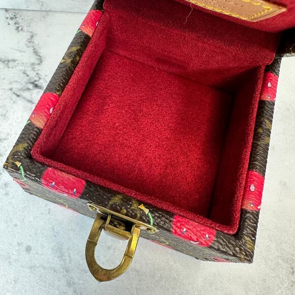 Louis Vuitton Cherry Trunk Case Ring Box Monogram Cerises Mini Vintage Murakami - Picture 6 of 14